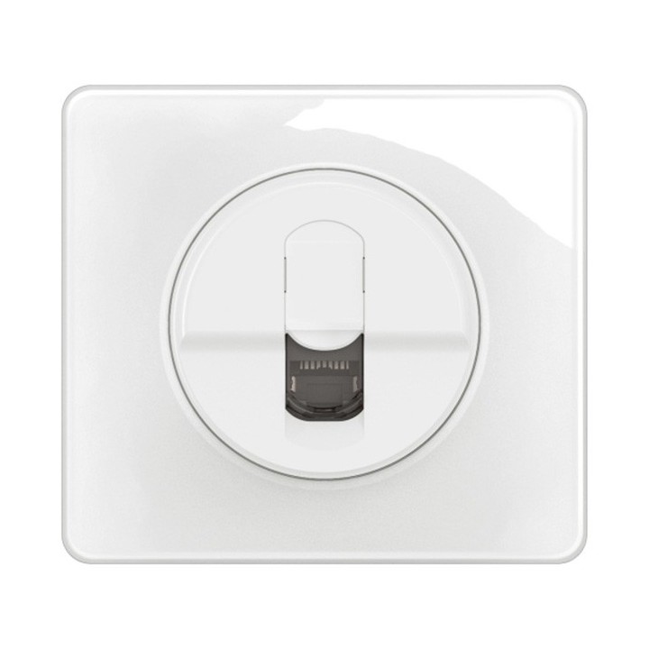 Legrand Céliane - Prise Rj45 blindée - Cat. 6A STP - Blanc - Complet - Réf : CM0346-PB