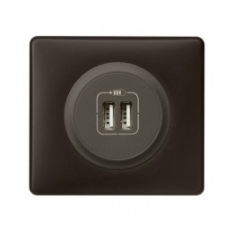 Legrand Céliane - Double prise chargeur USB Type C - 20W - Charge rapide - Complet - Noir - Réf : CN0154-P