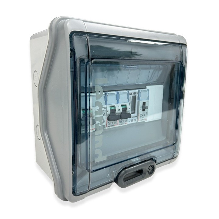 Legrand - Coffret précâblé pour recharge véhicule électrique avec Compteur énergie 45A + Contacteur 25A -Réf: 001908-01-Précablé