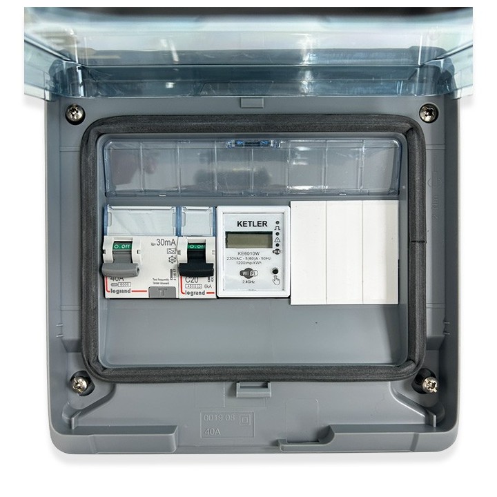 Legrand - Kit recharge pour véhicule électrique + Compteur énergie WIFI + Prise Green'up Access - Réf : 069785L-04-Précablé