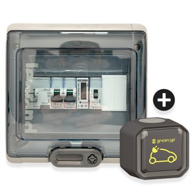 Legrand - Kit recharge véhicule électrique + Compteur énergie + Contacteur + Prise Green'up Access - Réf: 069785L-03-Précablé
