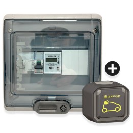 Legrand - Kit recharge pour véhicule électrique + Compteur énergie WIFI + Prise Green'up Access - Réf : 069785L-04-Précablé