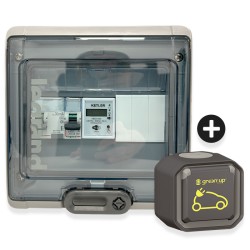 Legrand - Kit recharge pour véhicule électrique + Compteur énergie WIFI + Prise Green'up Access - Réf : 069785L-04-Précablé