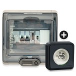 Legrand - Kit recharge pour véhicule électrique + Compteur énergie + Contacteur + Prise Mureva Styl - Réf : 36011-03-Précablé