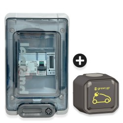 Legrand - Kit recharge pour véhicule électrique + Compteur énergie 45A + Prise Green Up Access saillie -Réf: 069785L-02-Précablé