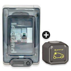 Legrand - Kit recharge pour véhicule électrique + Prise Green'up Access saillie - Réf : 069785L-01-Précablé