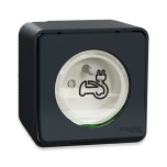 Legrand - Kit recharge pour véhicule électrique + Compteur énergie 45A + Prise Mureva Styl saillie - Réf: 36010-02-Précablé