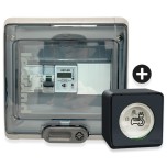 Legrand - Kit recharge pour véhicule électrique + Compteur énergie WIFI + Prise Mureva Styl - Réf : 36010-04-Précablé