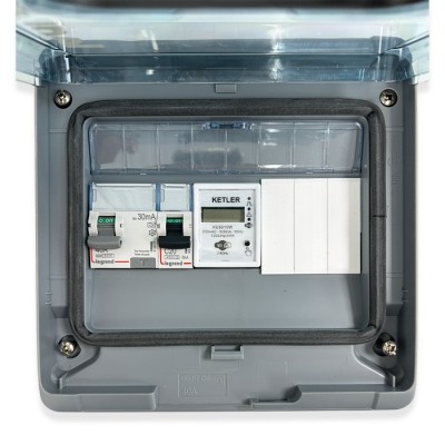 Legrand - Kit recharge véhicule électrique + Compteur énergie WIFI + Prise Mureva Styl saillie noir - Réf : 36010-04-Précablé