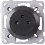 Ohmtec - EPURE - Prise 2P+T 16A Affleurante Anthracite - Réf : 480721O