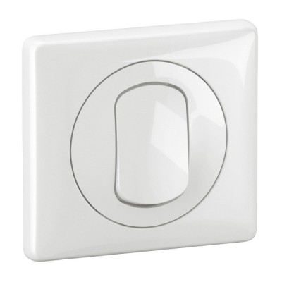 Legrand Céliane - Interrupteur ou va-et-vient 10A avec plaque de finition étanche IP44 - Blanc - Réf : CB8001-P2