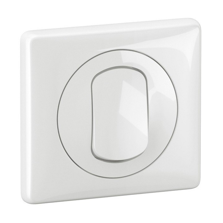 Legrand Céliane - Interrupteur ou va-et-vient 10A avec plaque de finition étanche IP44 - Blanc - Réf : CB8001-P2