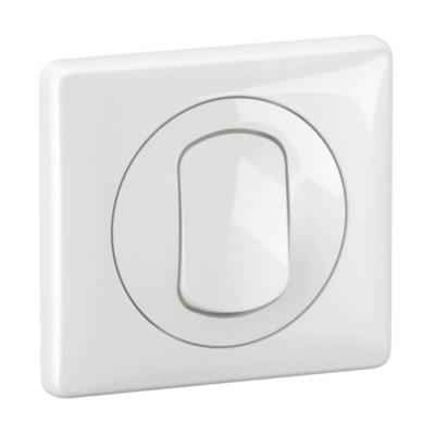 Legrand Céliane - Poussoir étanche complet - 10A - IP44 - Blanc - Réf : CB8001-P