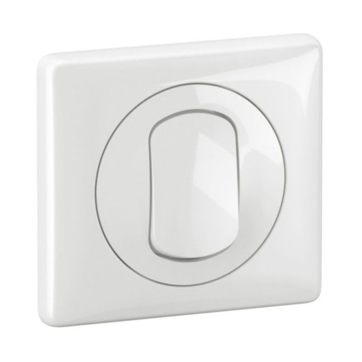 Legrand Céliane - Poussoir étanche complet - 10A - IP44 - Blanc - Réf : CB8001-P