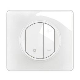 Legrand Céliane - Variateur type poussoir pour ballasts 1-10V avec Neutre - Complet - Blanc - Réf : CB0061-P