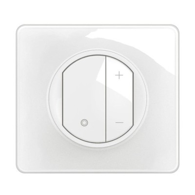 Legrand Céliane - Variateur type poussoir pour ballasts 1-10V avec Neutre - Complet - Blanc - Réf : CB0061-P