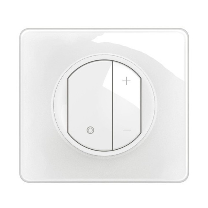 Legrand Céliane - Variateur type poussoir pour ballasts 1-10V avec Neutre - Complet - Blanc - Réf : CB0061-P