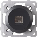 Ohmtec - EPURE - Prise RJ45 - Cat 6 - Grande 3 (350Mhz) - noir - Réf : 480740O