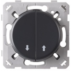 Ohmtec - EPURE - Commande de volet roulant - Anthracite - Réf : 480706O