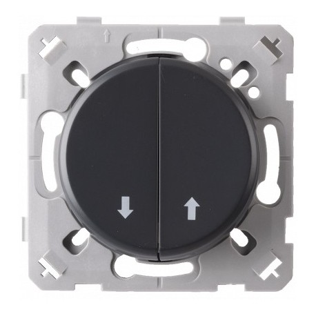 Ohmtec - EPURE - Commande de volet roulant - Anthracite - Réf : 480706O