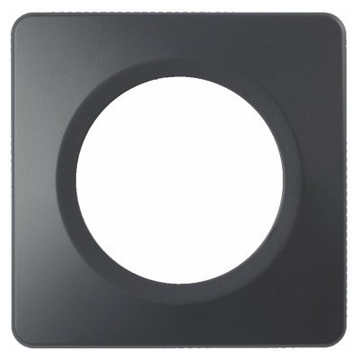 Ohmtec - EPURE - Interrupteur ou va et vient Anthracite avec Plaque anthracite - Complet - Réf : 480700O-P