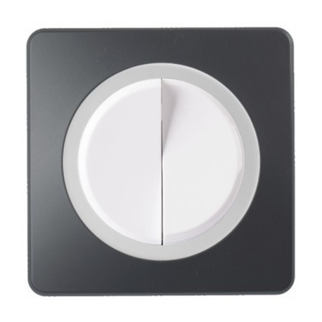 Ohmtec - EPURE - Interrupteur complet double va et vient blanc - Réf : 480401O-P01