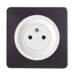 Ohmtec - EPURE - Prise complète 2P+T 16A Affleurante blanche - Réf : 480421O-P01