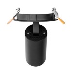 Miidex Lighting - Kit Spot LED encastré noir IRC90 30W 4000K - Réf : 100221-P