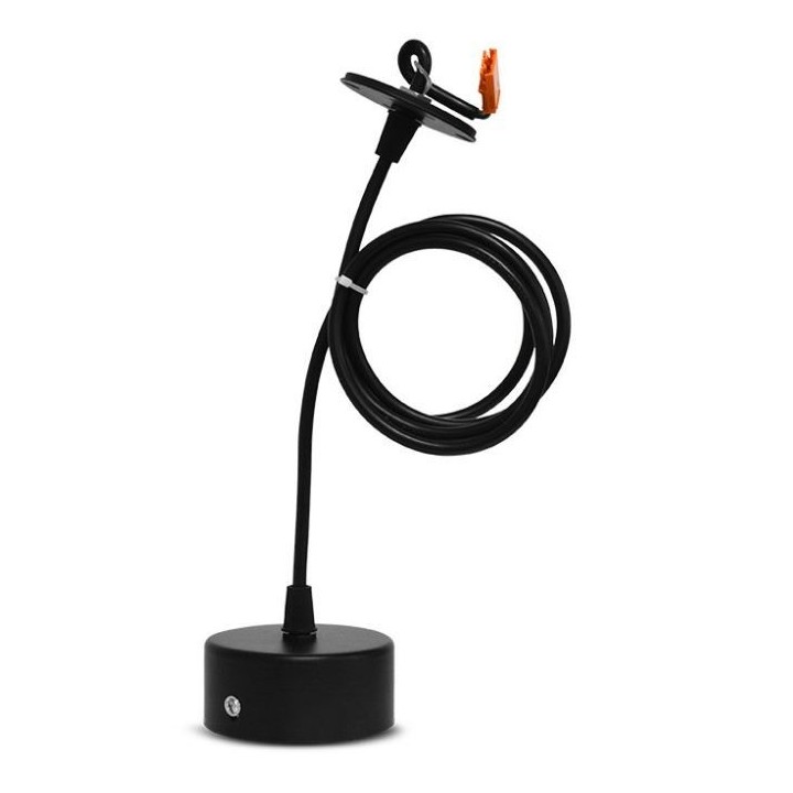 Miidex Lighting - Kit Spot LED suspendu noir IRC90 30W 4000K - Réf : 100223-P