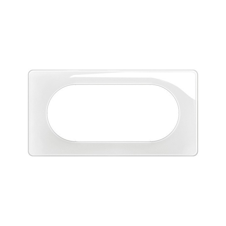 Legrand Céliane - Plaque de finition Blanc Emaillé - 4/5 modules - Réf : CP0008