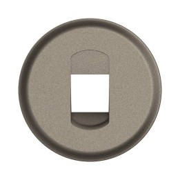 Legrand Céliane - Enjoliveur pour prise Haut-Parleur simple à poussette - Titanium - Réf : CT0311