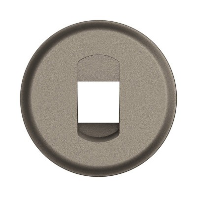 Legrand Céliane - Enjoliveur pour prise Haut-Parleur simple à poussette - Titanium - Réf : CT0311