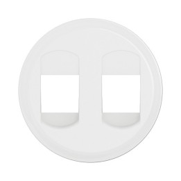 Legrand Céliane - Enjoliveur pour prise Haut-Parleur double à poussette - Blanc - Réf : CB2311