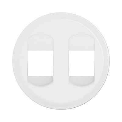 Legrand Céliane - Enjoliveur pour prise Haut-Parleur double à poussette - Blanc - Réf : CB2311