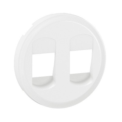 Legrand Céliane - Enjoliveur pour prise Haut-Parleur double à poussette - Blanc - Réf : CB2311