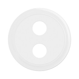 Legrand Céliane - Enjoliveur pour prise haut-parleur Banana gold simple - Blanc - Réf : CB0312