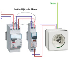 Legrand - Kit recharge véhicule électrique + Prise Schneider Mureva Styl saillie - Blanche - Réf : 39010-01-Précablé