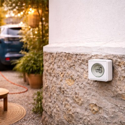 Legrand - Kit recharge véhicule électrique + Compteur énergie 45A + Prise Mureva Styl saillie - Blanche - Réf: 39010-02-Précablé