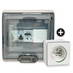 Legrand - Kit recharge véhicule électrique + Compteur énergie WIFI + Prise Mureva saillie - Blanche - Réf : 39010-04-Précablé