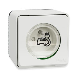 Legrand - Kit recharge véhicule électrique + Compteur énergie WIFI + Prise Mureva saillie - Blanche - Réf : 39010-04-Précablé