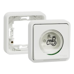 Legrand - Kit recharge pour véhicule électrique + Prise Mureva Styl encastrée - Blanche - Réf : 39011-01-Précablé