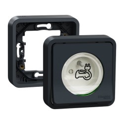 Legrand- Kit recharge véhicule électrique + Compteur énergie + Contacteur + Prise Mureva encastrée noir - Réf: 36011-03-Précablé