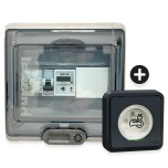 Legrand - Kit recharge véhicule électrique + Compteur énergie WIFI + Prise Mureva Styl encastrée noir - Réf : 36011-04-Précablé