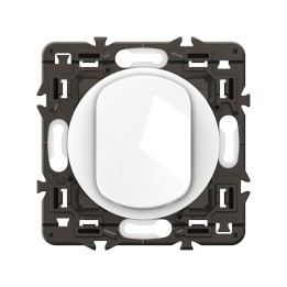 Legrand Céliane - Interrupteur ou va-et-vient 10A - Blanc avec support - à équiper d'une plaque - Réf : CX0001
