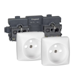 Legrand - Prise de courant 2x2P+T précâblée - Appareillage saillie composable - blanc - Réf : 086178