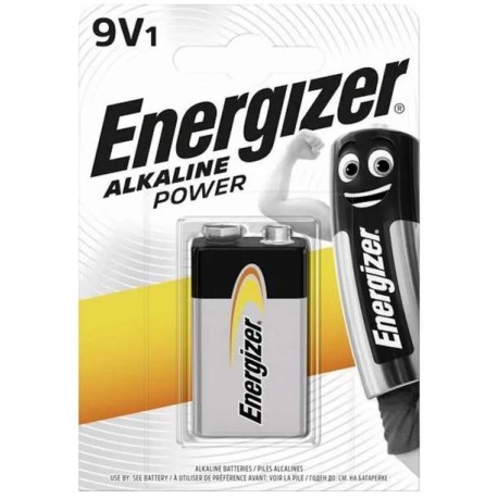 Energizer - Alimentation alcaline - 6LR61 - 9V - BL1 - Réf : 297409