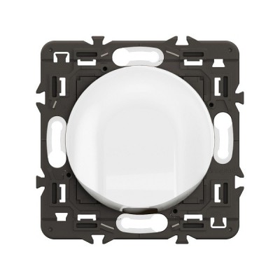 Legrand Céliane - Sortie de câble - Blanc avec support - à équiper d'une plaque- Réf : CX0181