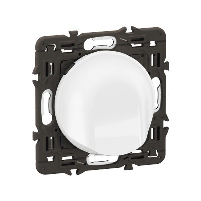 Legrand Céliane - Sortie de câble - Blanc avec support - à équiper d'une plaque- Réf : CB0181-SP