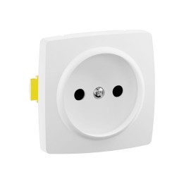 Legrand - Prise de courant sans terre 16A 250V - éclips protection - Appareillage Saillie - Composable - Blanc - Réf : 086122L