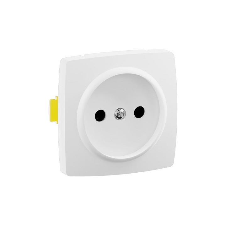 Legrand - Prise de courant sans terre 16A 250V - éclips protection - Appareillage Saillie - Composable - Blanc - Réf : 086122L